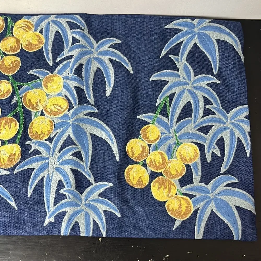 Williams Sonoma Rainforest embroidery